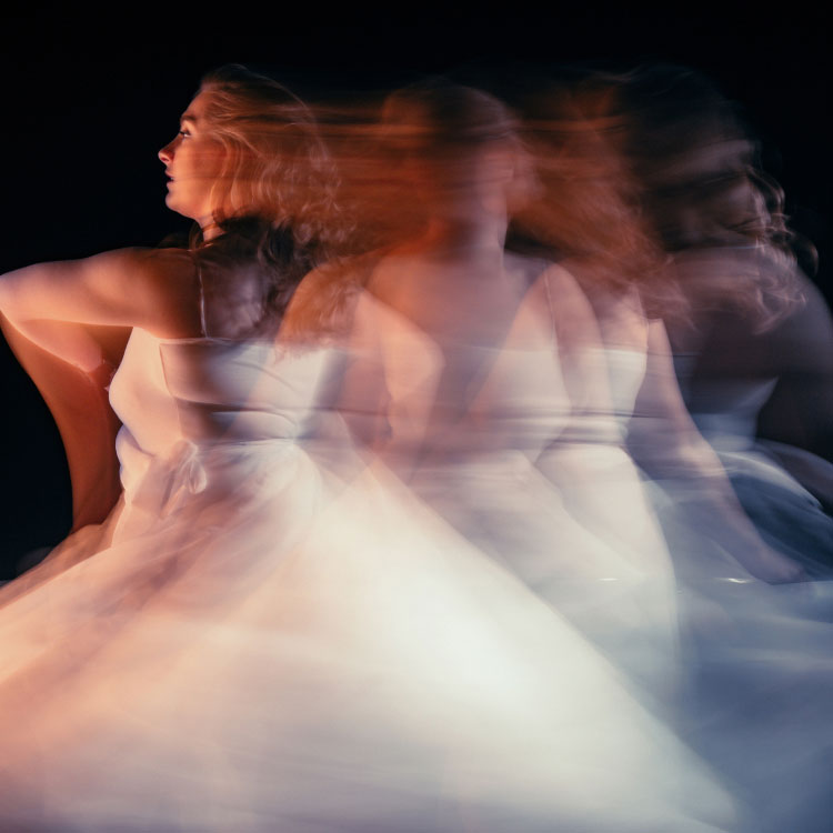 Blurred Image of Woman Doing Ballet Blurred Image of Woman Doing Ballet